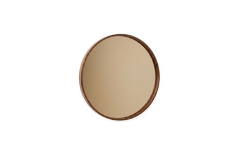 CİRCLE DUVAR AYNASI, CEVİZ, 60 CM