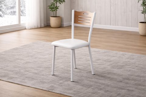 SMART MASA VE SMART SANDALYE TAKIMI, CEVİZ BEYAZ, 110X70