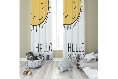 KARNAVAL HELLO SUNSHİNE FON PERDE TEK KANAT