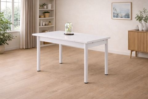 SMART MASA VE SMART SANDALYE TAKIMI, BEYAZ, 110X70