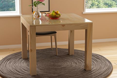 GİVAYO WOOD'S ALLEGRO MASİF AHŞAP YEMEK MASASI, ÇAM, 100X100