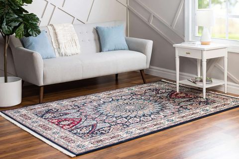 ANGORAHOME ETHNIC MAKİNE HALISI 1531NVY, 275X365