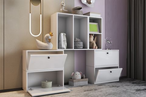 BK ÇOK AMAÇLI DOLAP, 2 DÜŞER KAPAKLI, NRG