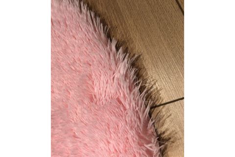 HALIMAX TAVŞAN TÜYÜ POST PELUŞ HALI, PEMBE, 90X150
