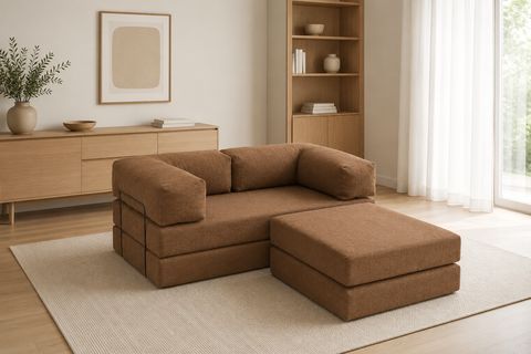 COMFORT SERİSİ YATAKLI MİNİ KÖŞE KOLTUK, KAHVE