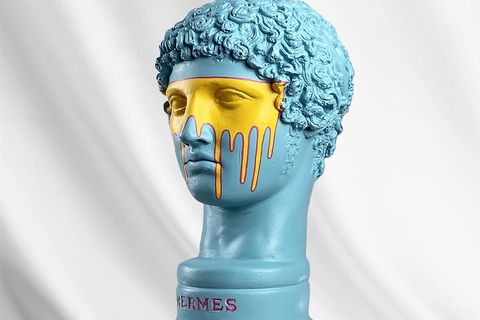 HERMES AUTUMN POP ART DEKORATİF ROMA YUNAN HEYKELLERİ