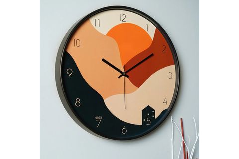 PİNO DUVAR SAATİ, GÜNBATIMI, 42 CM