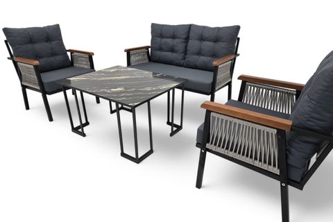 MESA İKİLİ METAL BAHÇE OTURMA TAKIMI