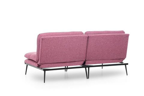 FUTON MARTİN ÜÇLÜ KANEPE, PEMBE