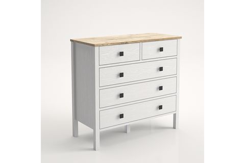 VENEZİA MİNİFİKS ŞİFONYER, ATLANTİK ÇAM, WOOD BEYAZ, 5 ÇEKMECELİ