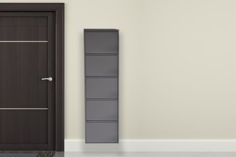 METAL AYAKKABILIK, 5 BÖLMELİ, ANTRASİT GRİ