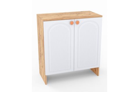 BOHA BOHEM MDF MEMBRAN KAPAKLI ÇOK AMAÇLI DOLAP, BEYAZ ÇAM