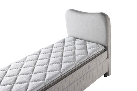 BRÜKSEL BAZA BAŞLIK VE YATAK SETİ, KETEN KREM, 100X200