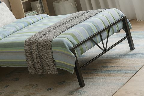 ALCHERA METAL KARYOLA, SİYAH, 90X190