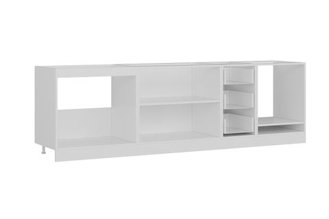 MİNAR 270 CM MUTFAK DOLABI BEYAZ 270-B6-ALT MODÜL