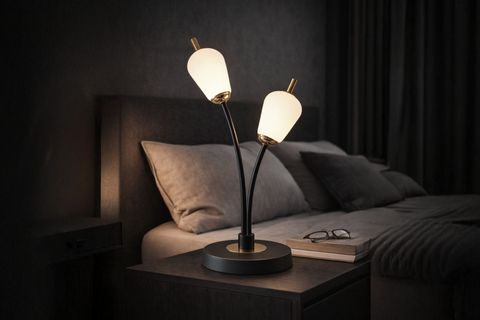 EBRU MASA LAMBASI, SİYAH