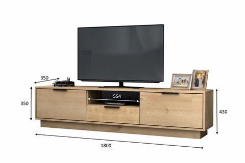 MENSA TV ÜNİTESİ, MEŞE, 180 CM