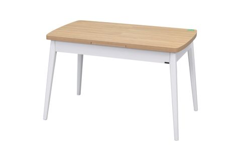 AVANOS AHŞAP AYAK AÇILIR KAPANIR MDF MUTFAK MASASI, 70X120+30 CM, NATUREL BEYAZ