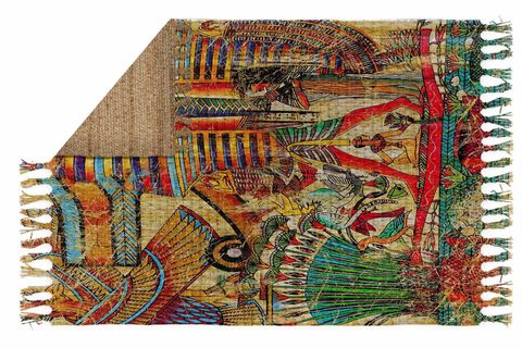 OSSO CASABLANCA JÜT HALI CSS40, VİNTAGE DESENLİ, HASIR, 80X150