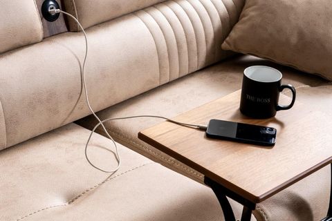 DUBAİ ÜÇLÜ KOLTUK, AÇIK KAHVE