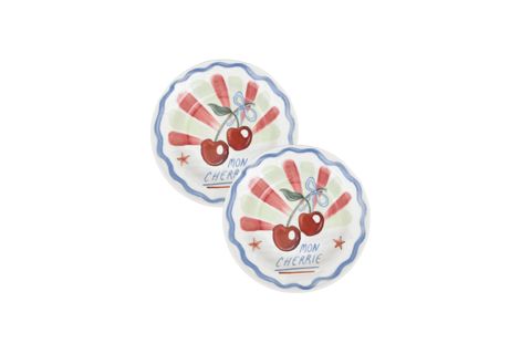 THE MİA ITALİAN SUMMER YEMEK TABAĞI 2 Lİ SET 22 CM