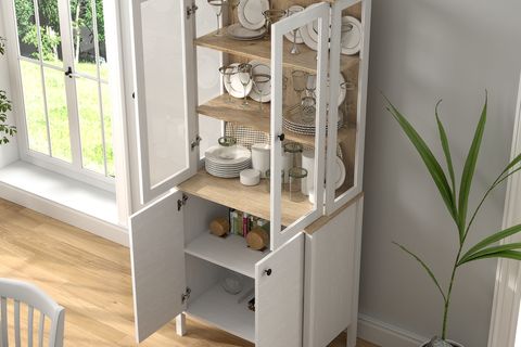 LUMERA İSKANDİNAV KONSOL VİTRİN BÜFE, 4 KAPAKLI