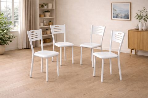 SMART MASA VE SMART SANDALYE TAKIMI, BEYAZ, 110X70