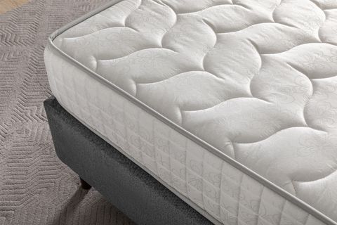 GREY YAYLI TEK KİŞİLİK YATAK, 90X190