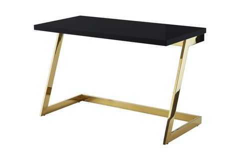 NYSA GOLD METAL ÇALIŞMA MASASI, SİYAH