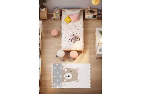 SPARKLE KREM KAHVERENGİ ÇOCUK ODASI HALISI 33450A, 133X190