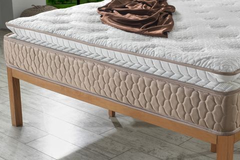ULTRA ORTOPEDİK AQUA PEDLİ PAKET YAYLI PELUŞ TAVŞAN TÜYÜ KUMAŞ YATAK, 90X190