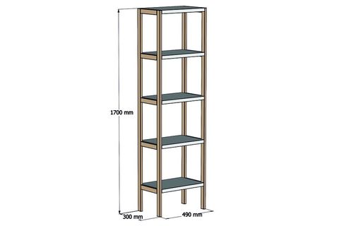 BOSNA AHŞAP KİTAPLIK RAF