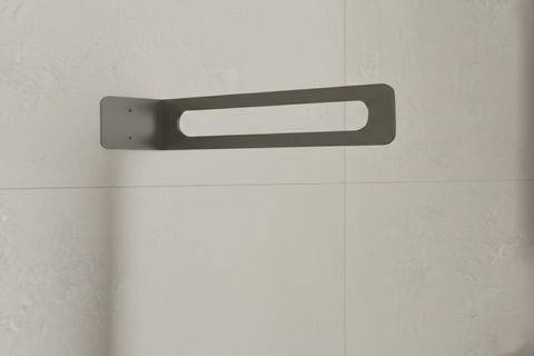 GALVANİZ METAL MODERN HAVLULUK, CAM GRİ, 2510 CM