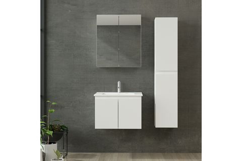 NİKA BANYO DOLABI 65CM AS2K 2K2A ETJ BOY BEYAZ