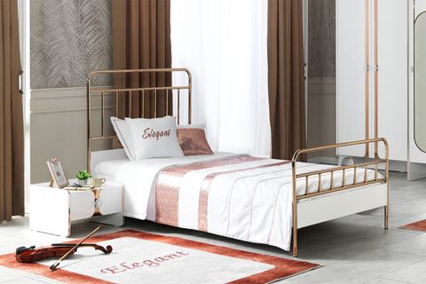 SERRA BAŞLIKLI KARYOLA 100X200 METAL
