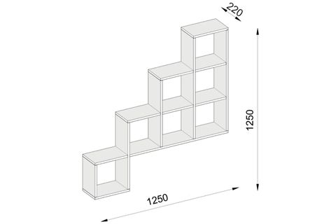 NOVA DUVAR RAFI, 125 CM, CEVİZ