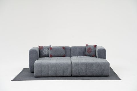 AKA MOYO KARE KIRLENT, KIRMIZI ETNİK DESEN, 50X50