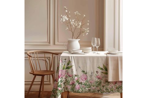 GÜL SARAYI PAMUK MASA ÖRTÜSÜ, 100X100 CM