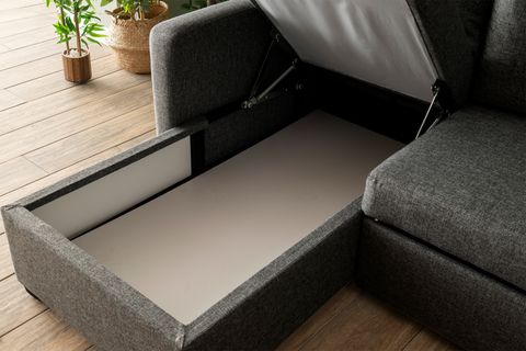 KADO YATAKLI KÖŞE KOLTUK, KETEN KOYU GRİ