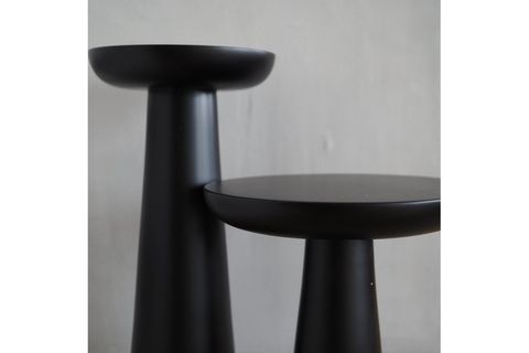 TUCAS HOME MUSHROOM SİYAH 2 YAN SEHPA - 50 CM MANTAR SEHPA