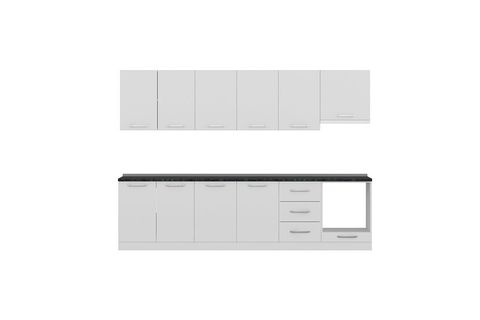 MİNAR BASİC 300 CM MUTFAK DOLABI BEYAZ 300-B6