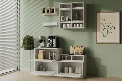 BK ÇOK AMAÇLI DOLAP, DUVARA MONTE RAFLI, KBR