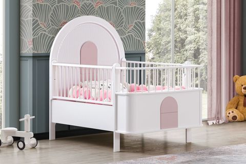 VENÜS BÜYÜYEN BEŞİK 90X130 VENÜS KARYOLA 90X190, PEMBE