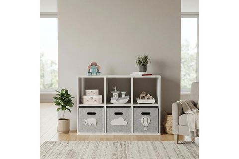 BABY DARLİNG ALTI BÖLMELİ KEÇELİ ORGANİZER DOLAP