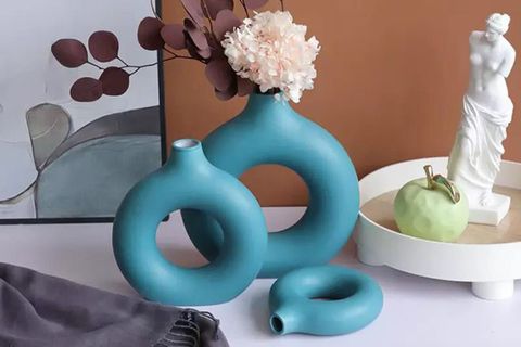 HALKA VAZO ÜÇLÜ SET, TURKUAZ