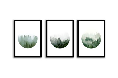 ÜÇLÜ MANZARA ÇERÇEVELİ POSTER PANO SETİ 20X30