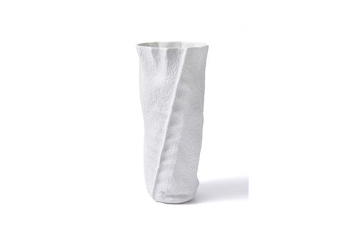 THE MİA LİCİA SERAMİK VAZO, BEYAZ 18X12X40 CM