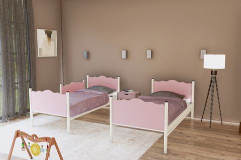 YAPRAK RANZA, PEMBE, 90X190