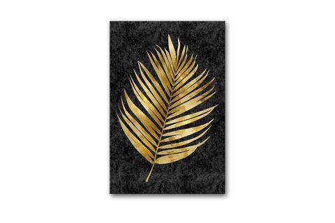 DEC-SPEC GOLD YAPRAK KABARTMALI RY-118 60X90 TABLO