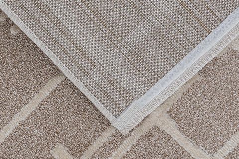 KANYON BUKLELİ MAKİNA HALISI, BEYAZ BEJ, 100X200, 4905M